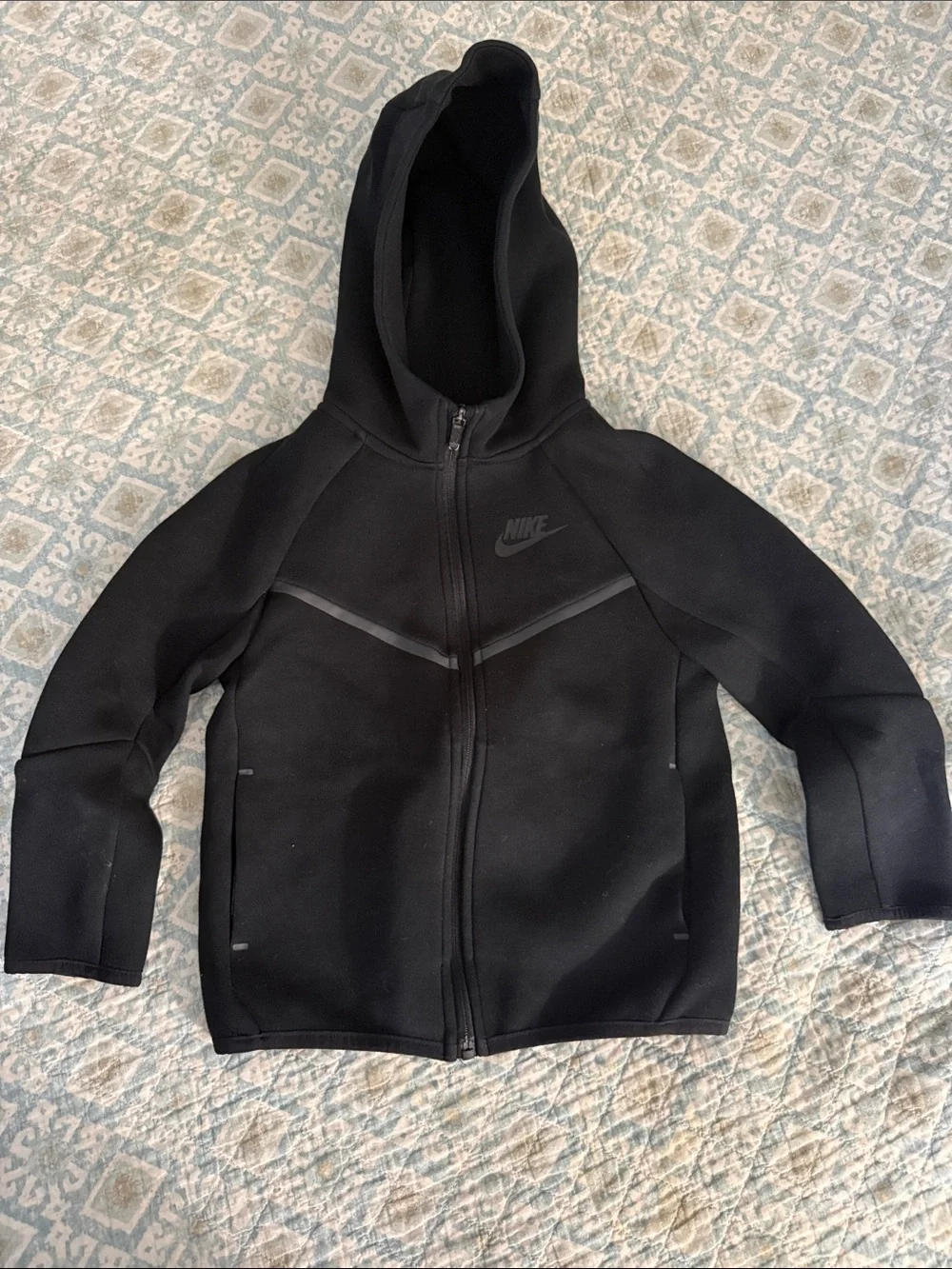 Nike Black Hooded Jacket and Jogger Set for Kids